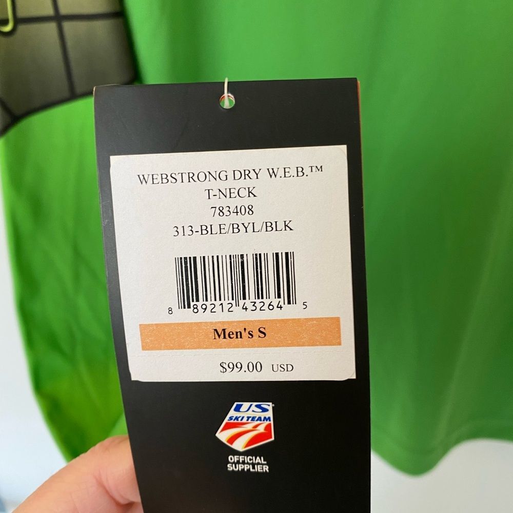 Spyder Men’s Webstrong fast dry long sleeve base layer shirt - Picture 10 of 10